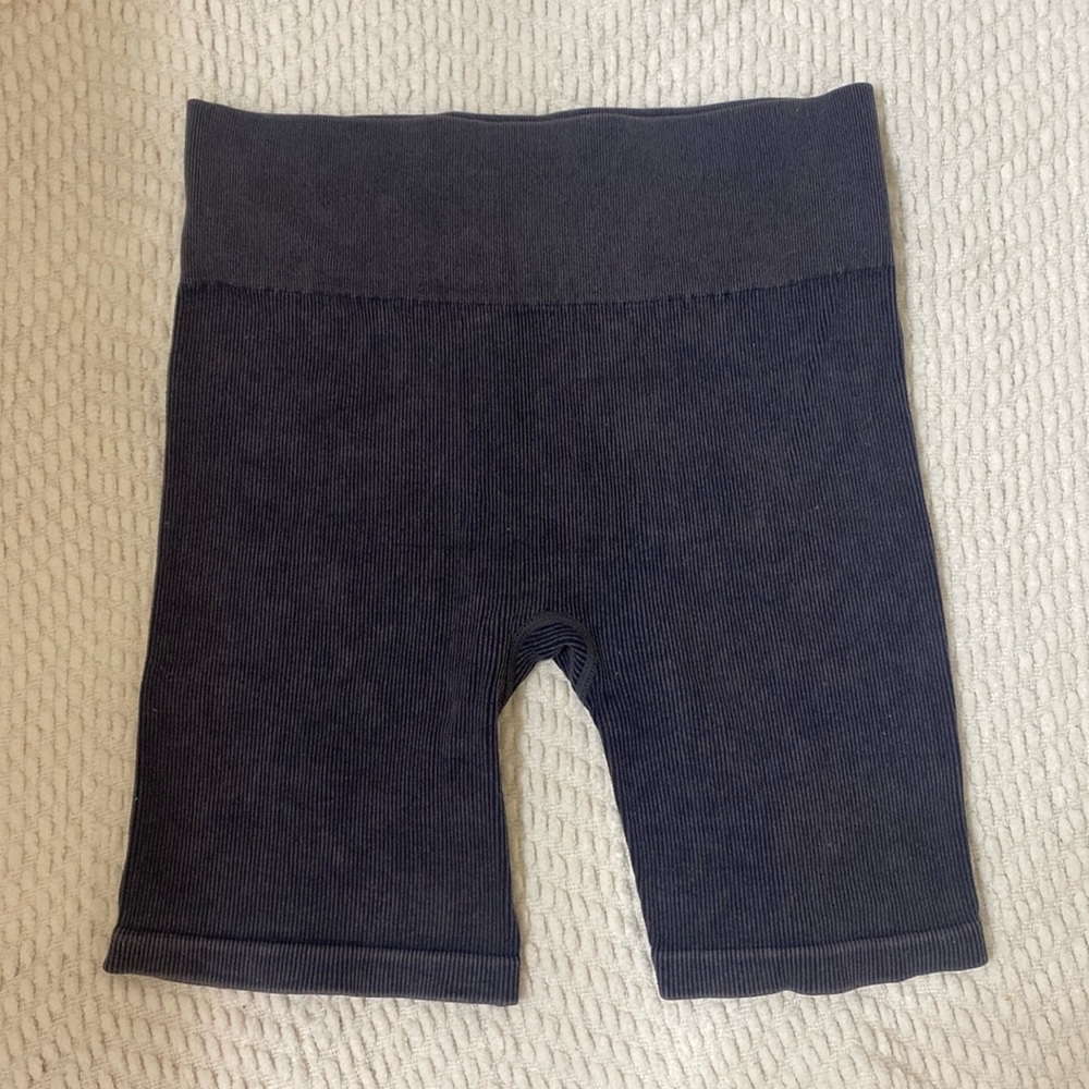 Hollister Gilly Hicks Athletic Biker Shorts — XS — Black/Grey — Stretch Fit